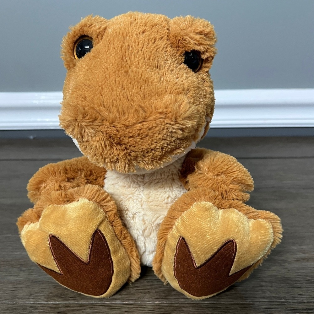 Aurora Taddle Toes Roarie the T-Rex Plush Brown Tan Dinosaur Stuffed Animal 10"
